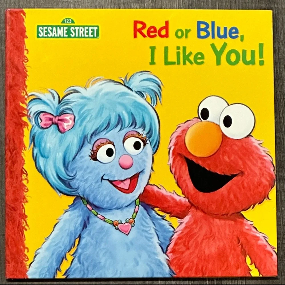 💞 New Sesame Street “Red or Blue, I Like You!” Children’s Book featuring Elmo